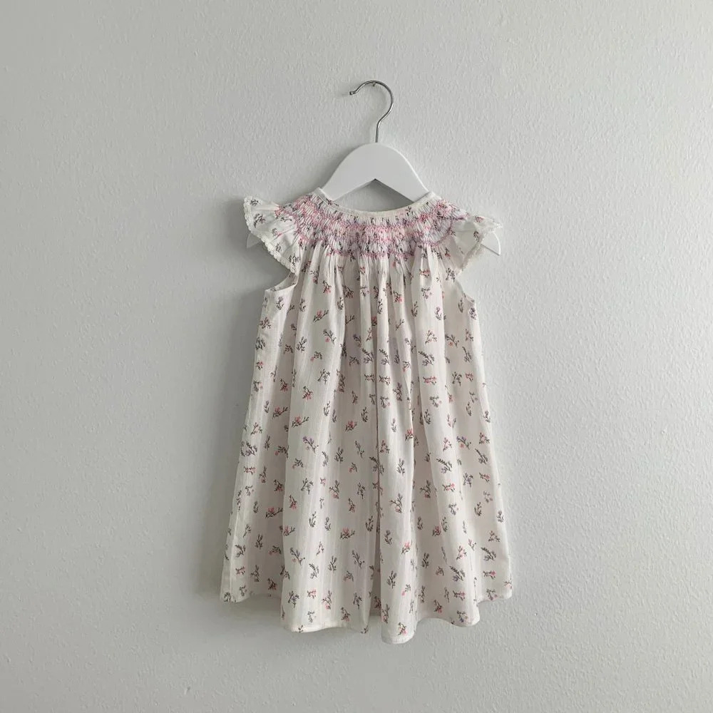 NWT - Pretty Girls Smocked Bishop Dress Floral Cute Spring & Summer Casual 2T - Picture 13 of 14